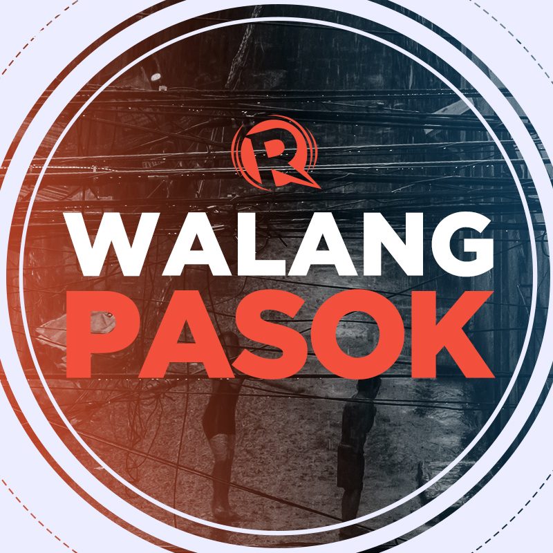 #WalangPasok: Class suspensions, Wednesday, November 11, 2020