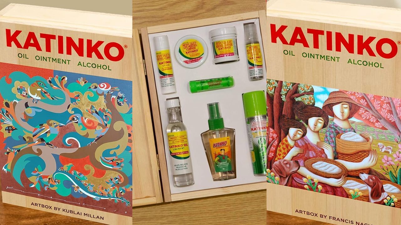 This Katinko box features the work of Filipino artists