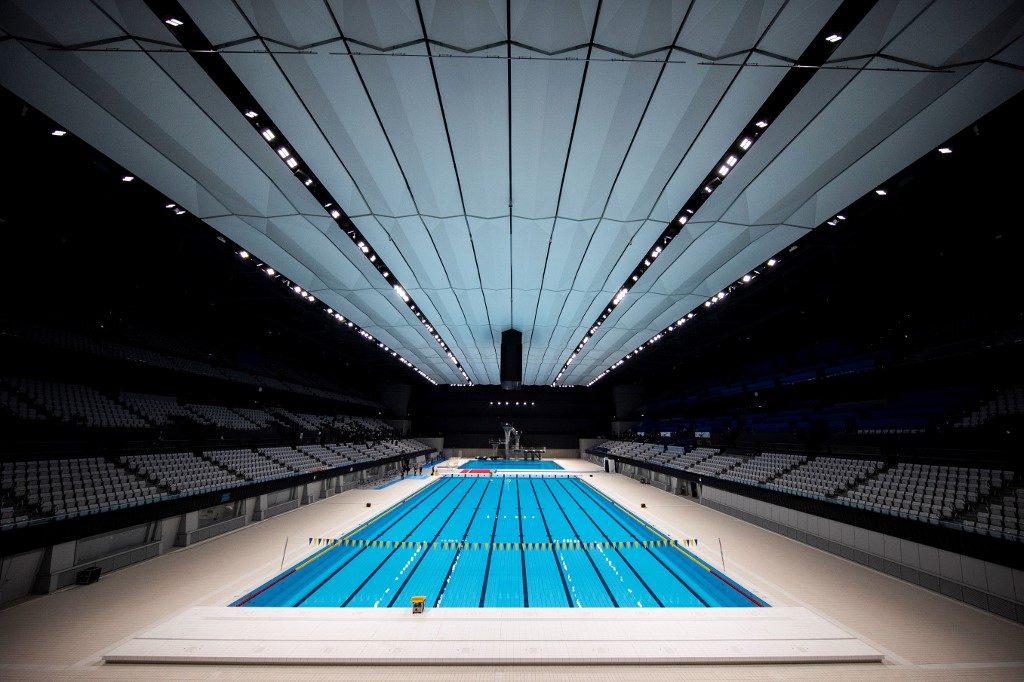 Tokyo opens 15,000-seat Olympic aquatics center