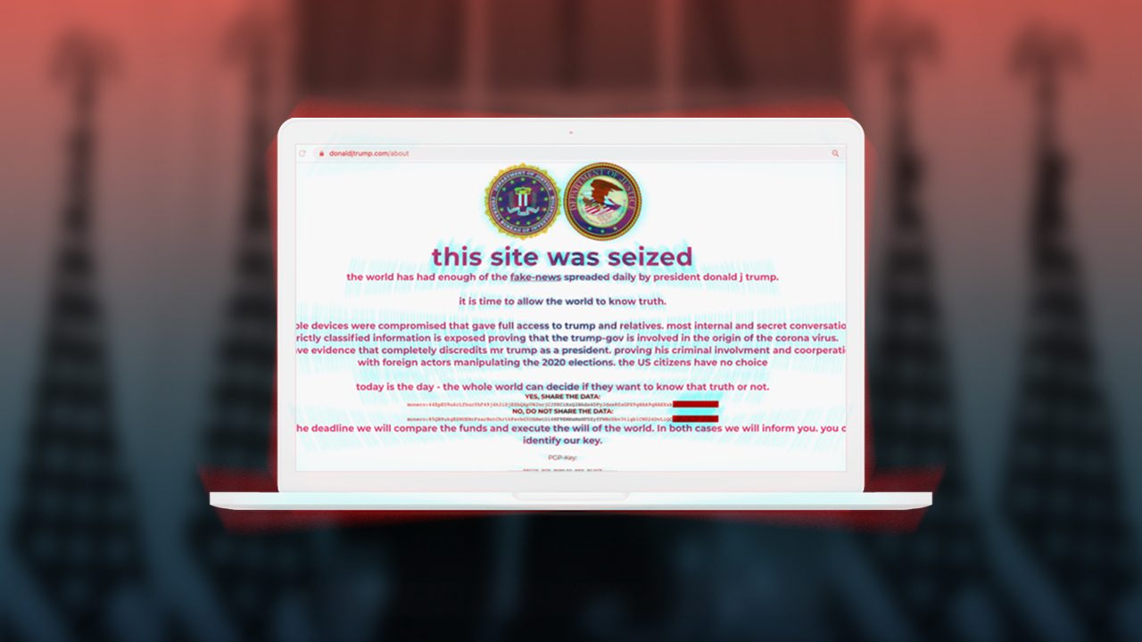 Trump campaign website briefly broken into by hackers