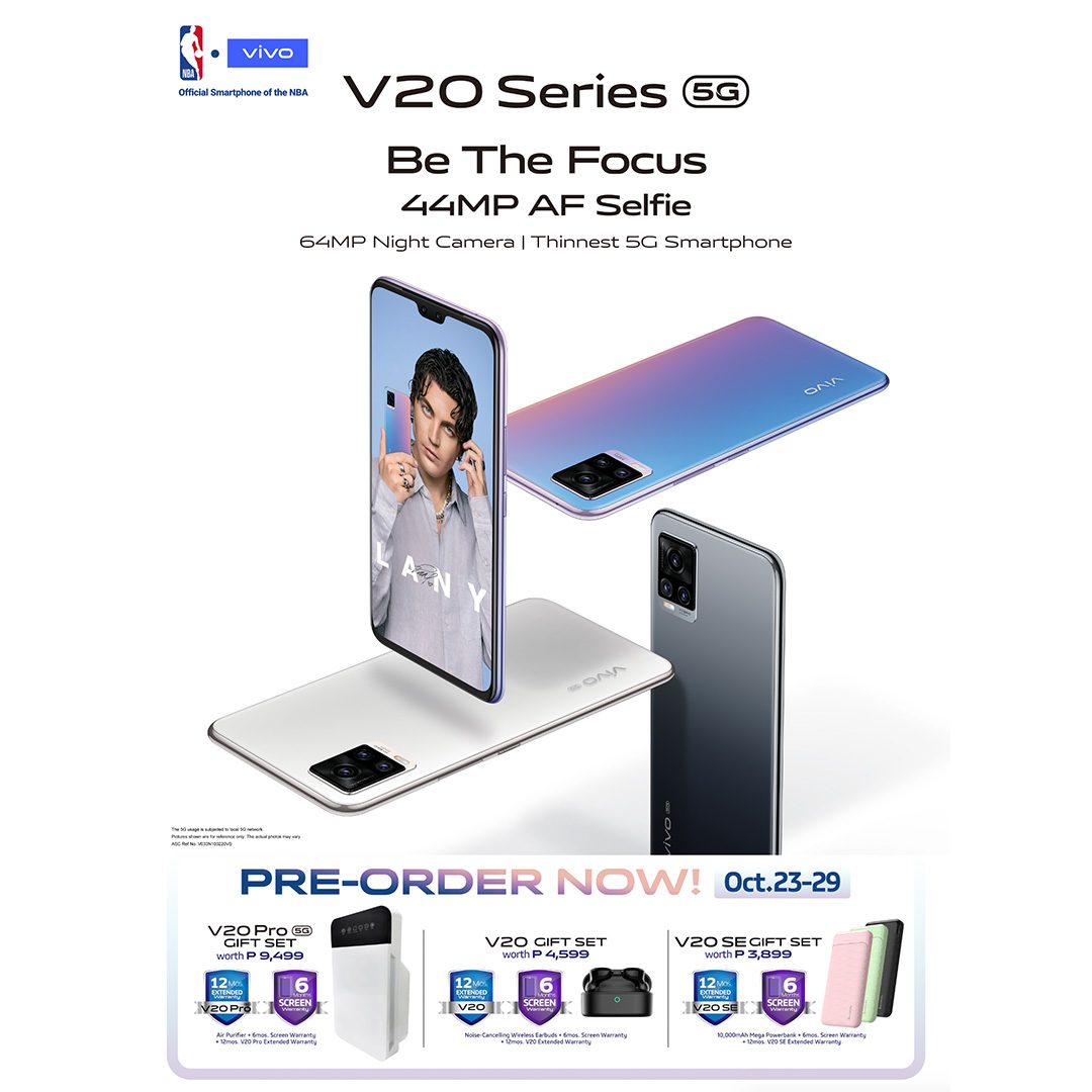 Pre-order vivo V20 series and get free earbuds, powerbanks, and more