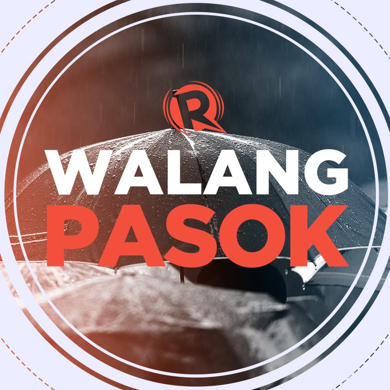 #WalangPasok: Class suspensions, Saturday, November 14, 2020