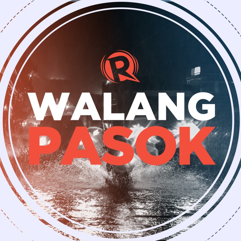 #WalangPasok: Class suspensions, Friday, November 13, 2020