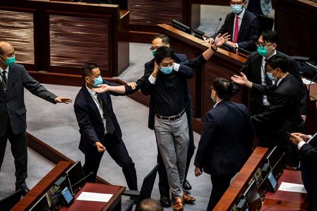 Hong Kong ex-lawmakers arrested for legislature protests