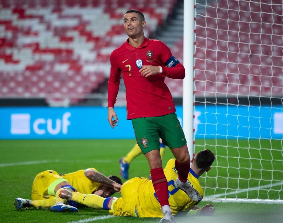 Ronaldo scores 102nd international goal as Portugal thrash Andorra