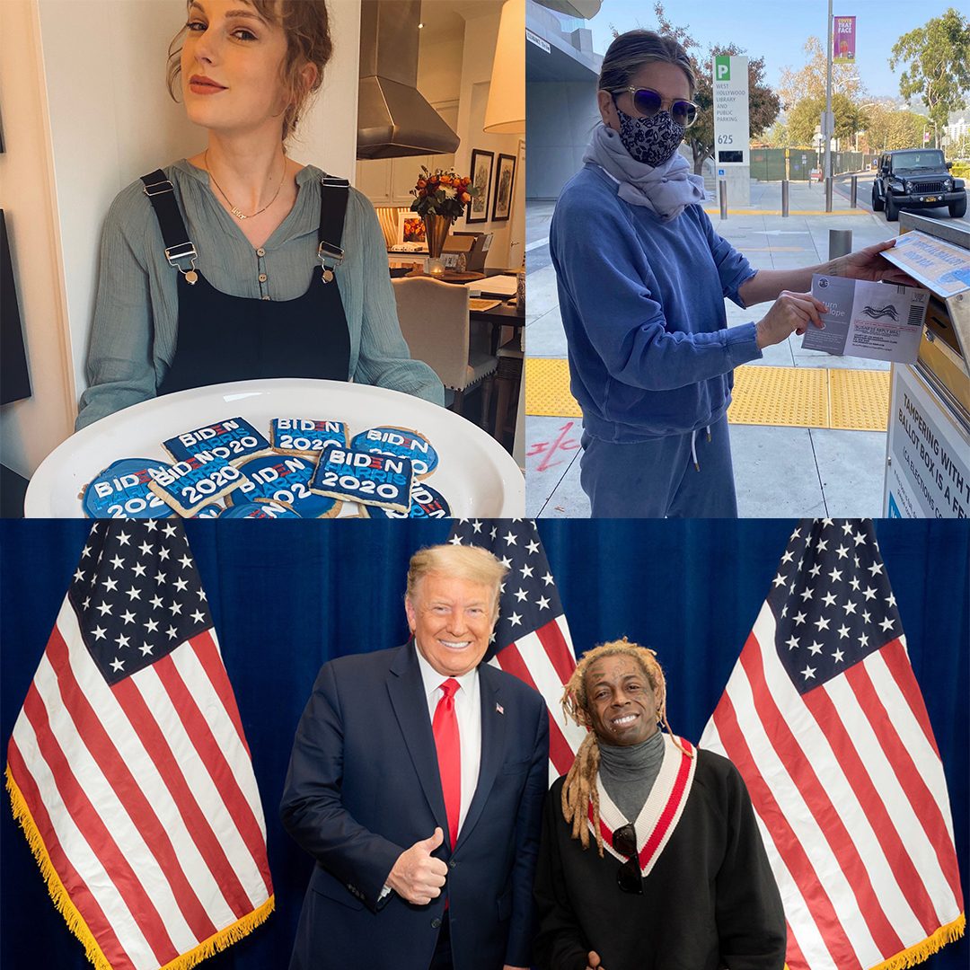 How celebrities are voting in the 2020 US elections