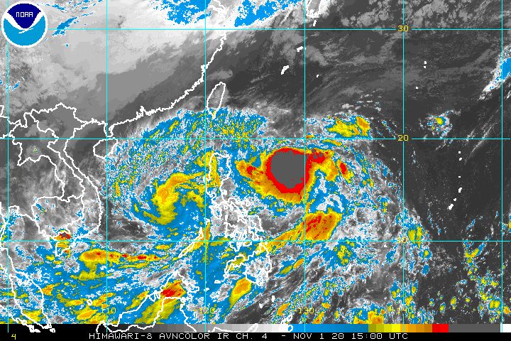 Rolly rapidly weakens into tropical storm