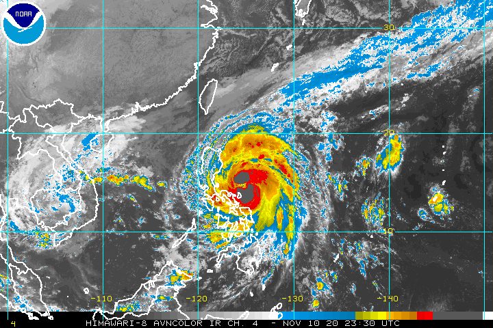 Severe Tropical Storm Ulysses nearing typhoon category