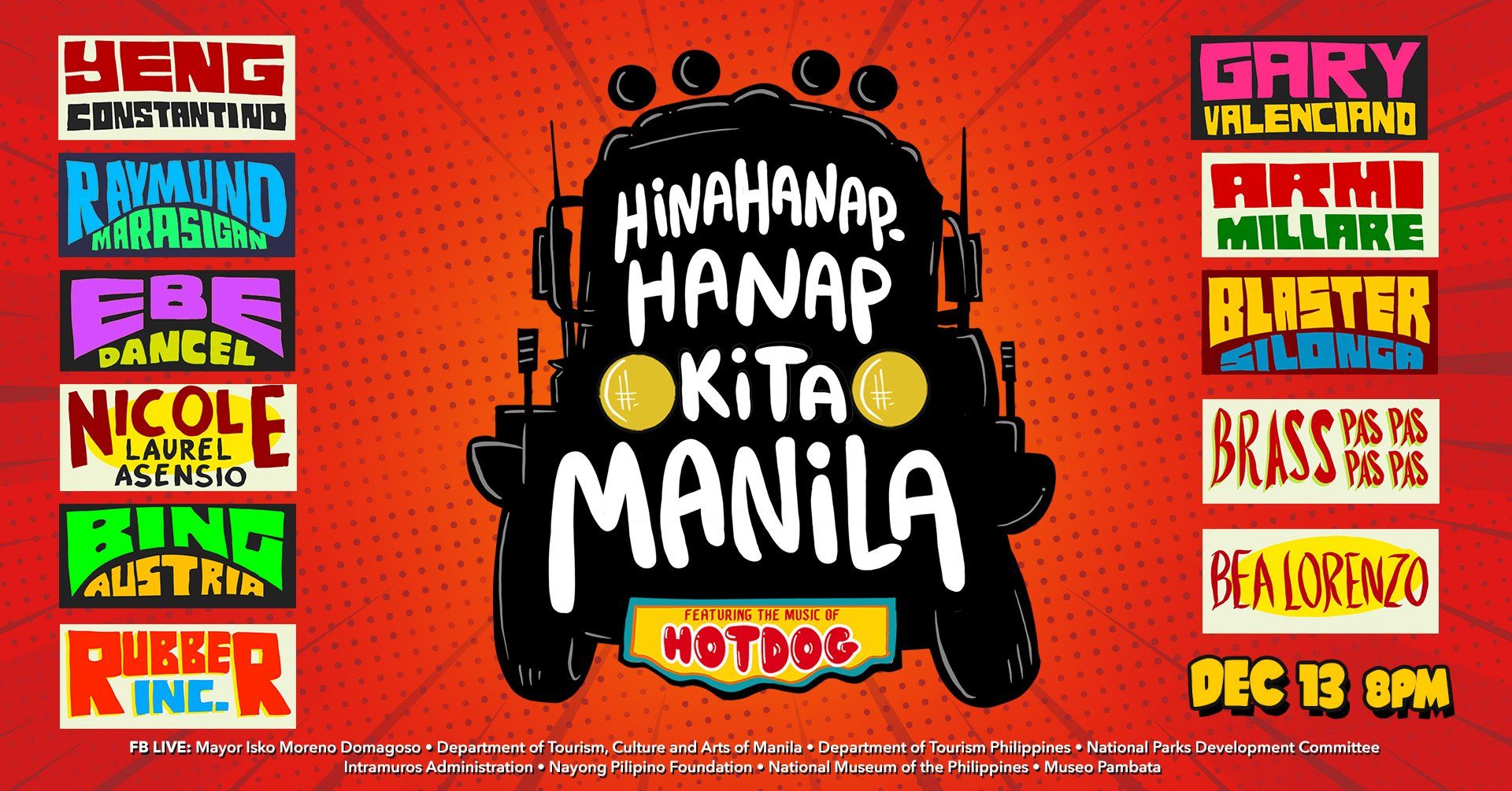 Manila heritage sites to be showcased in Hotdog tribute concert
