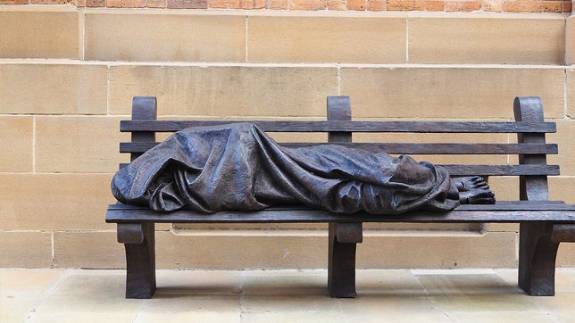 ‘Homeless Jesus’ sculpture goes viral after 911 call