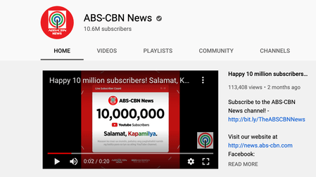 Hackers attack ABS-CBN News’ YouTube channels
