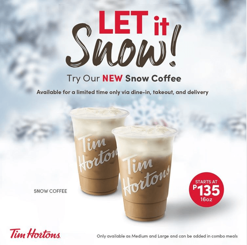 Tim Hortons offers new ‘Snow Coffee’ drink