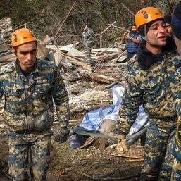 Half of Karabakh population displaced as Putin says ‘tragedy’ must end