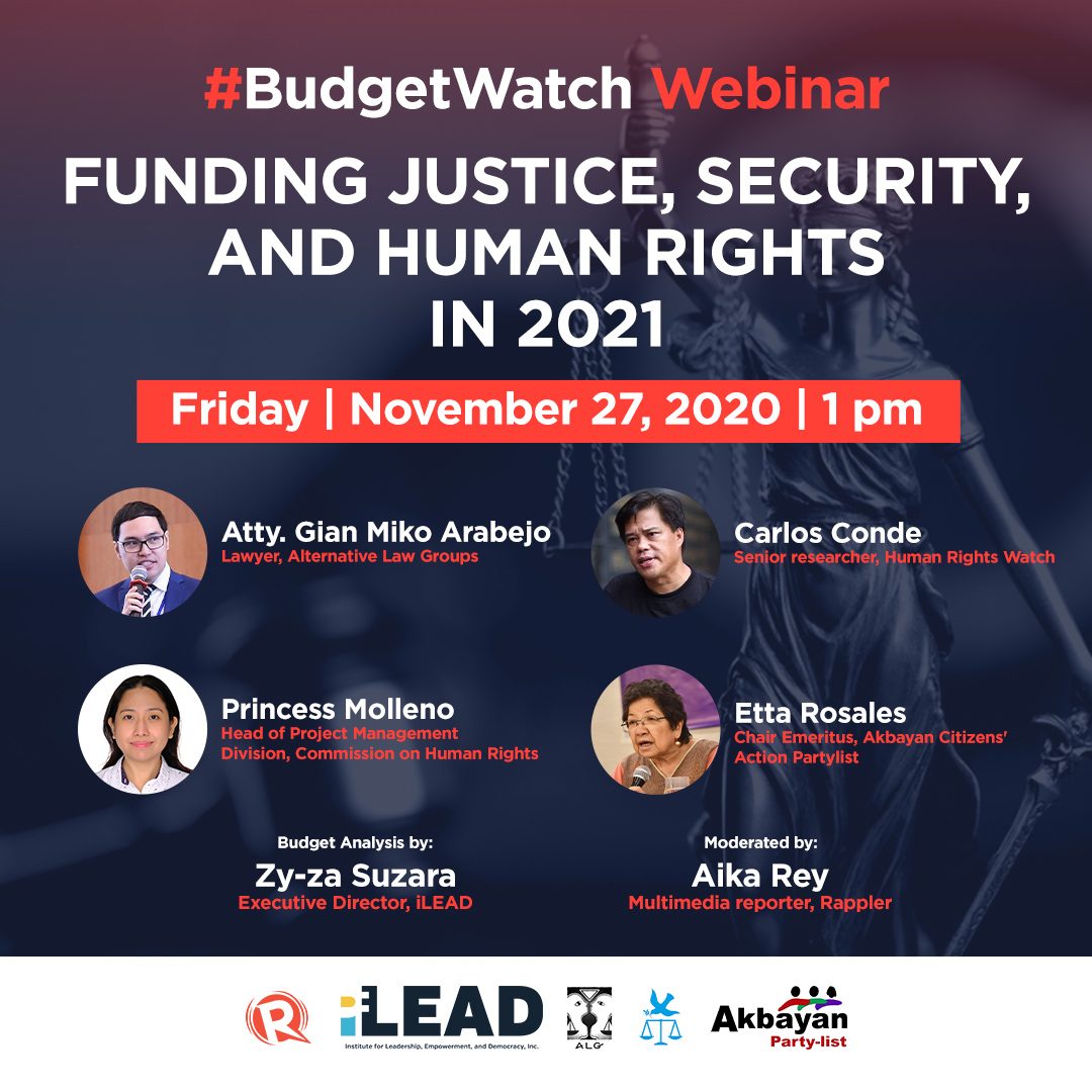#BudgetWatch webinar: Funding justice, security, and human rights in 2021
