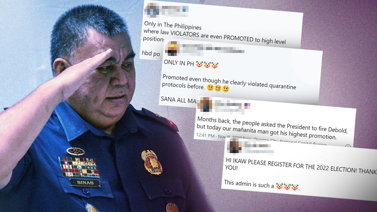Mañanita cop promoted? Sinas slammed anew over PNP chief appointment