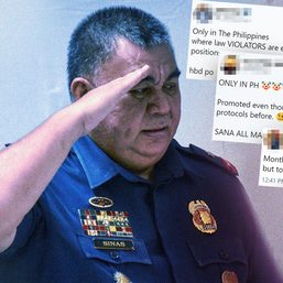 Mañanita cop promoted? Sinas slammed anew over PNP chief appointment