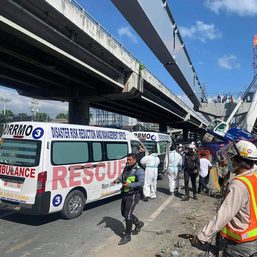 At least 1 dead, 4 injured in Skyway project mishap in Muntinlupa