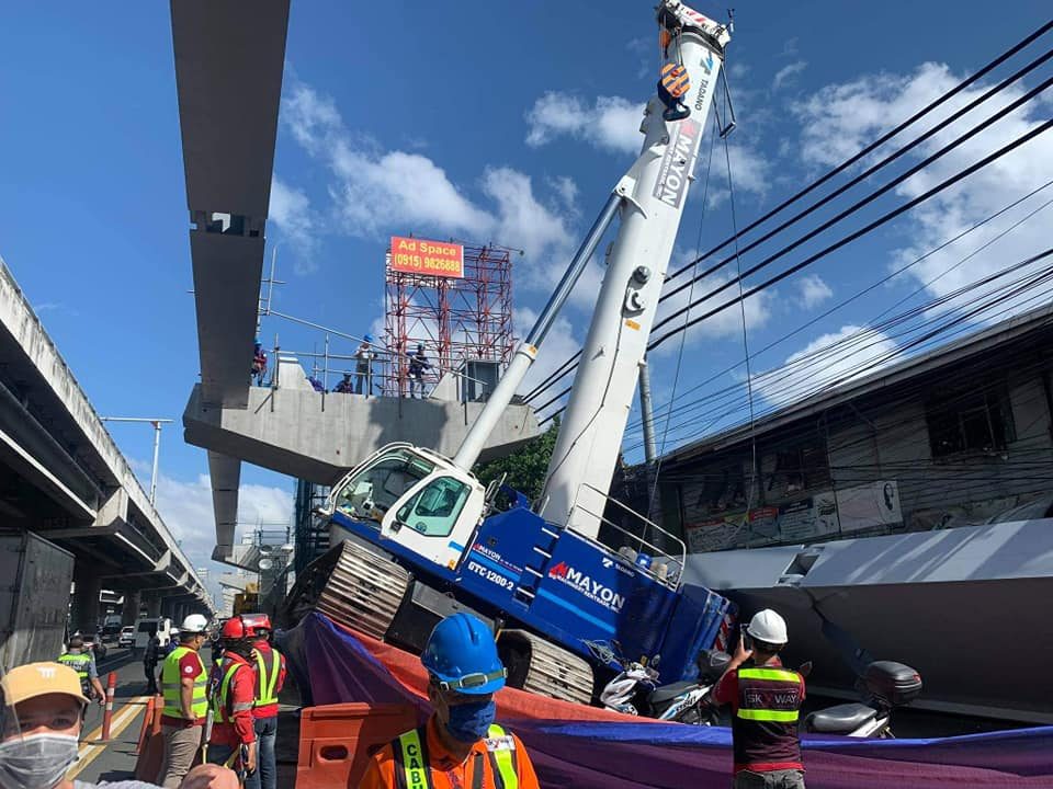 DOLE suspends work at Skyway Extension after girder mishap