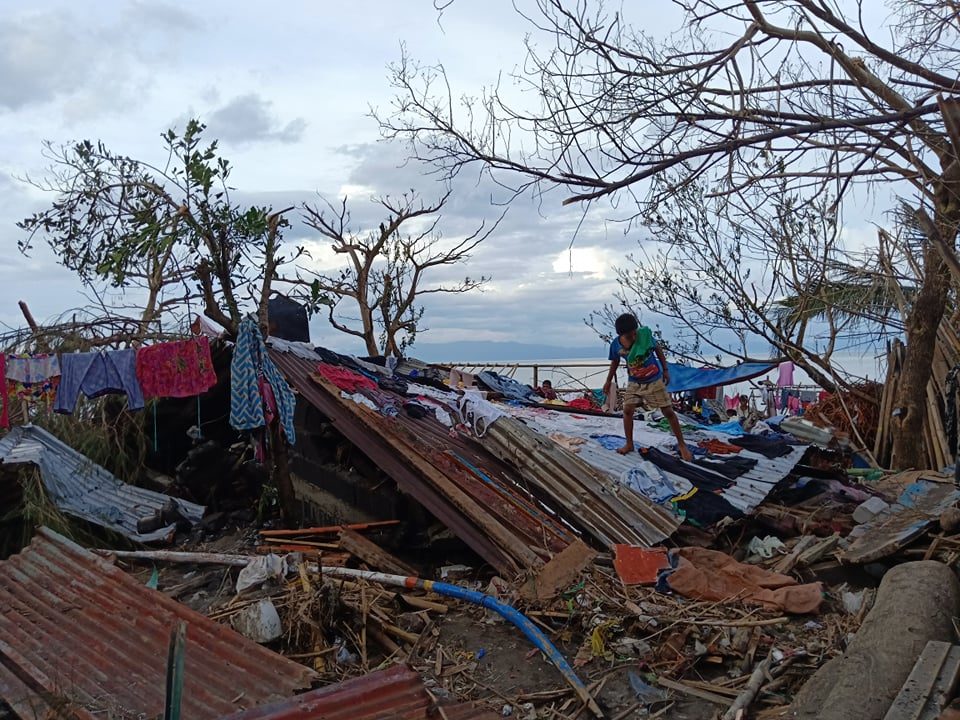 Storm surge victims in Albay appeal for help after Rolly destroyed homes