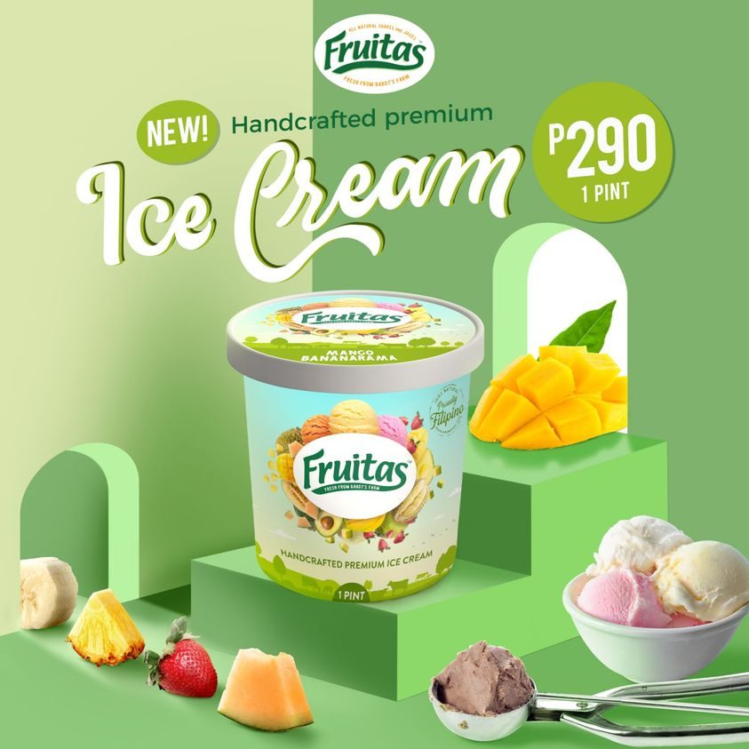 Fruitas now sells ice cream in pints