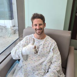 Grosjean out of next F1 GP after escaping fiery crash