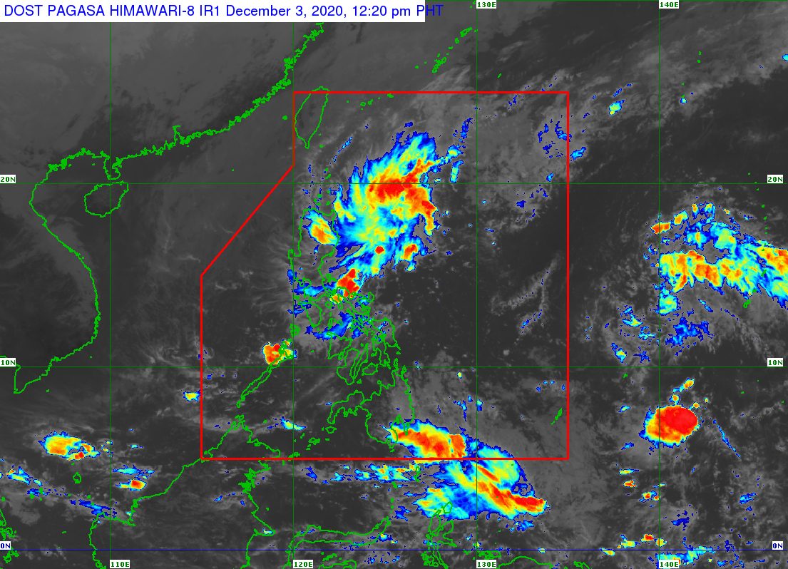 Rain to persist due to LPA off Camarines Norte, tail-end of frontal system