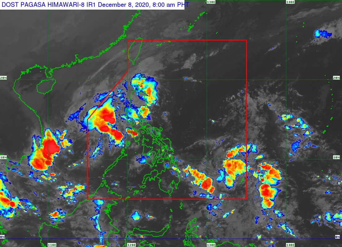 Easterlies bringing scattered rain to parts of Philippines