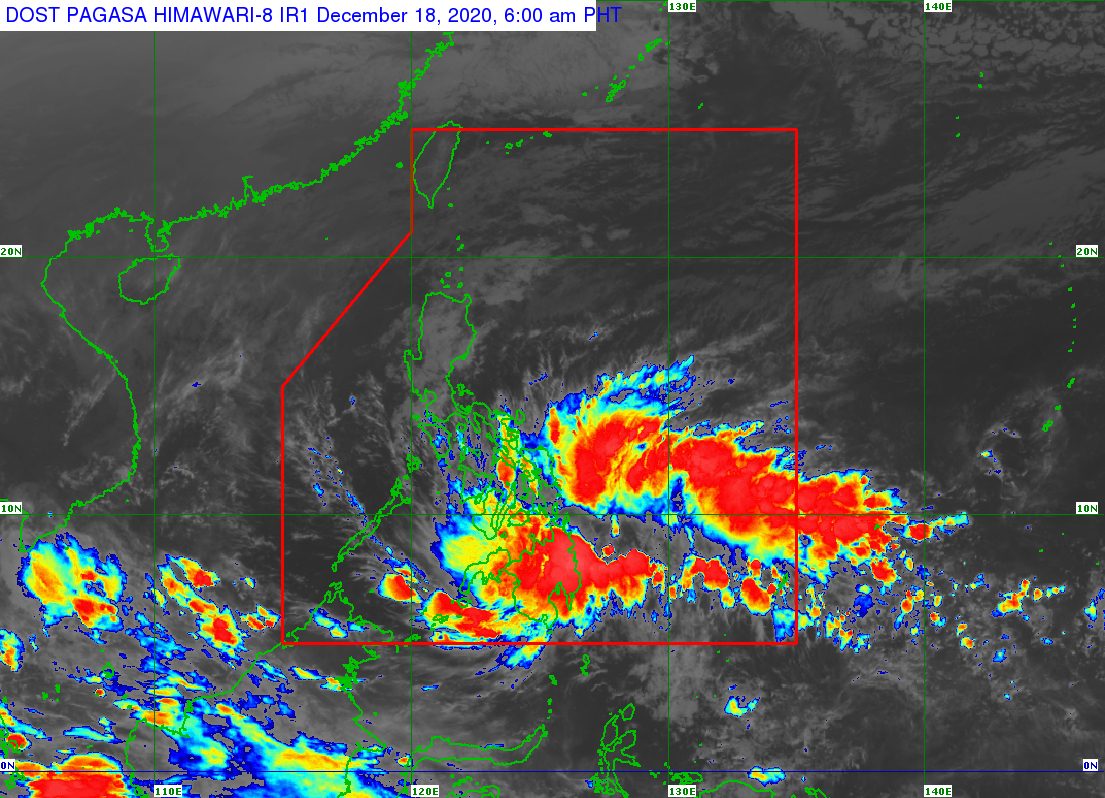 LPA off Davao City now Tropical Depression Vicky