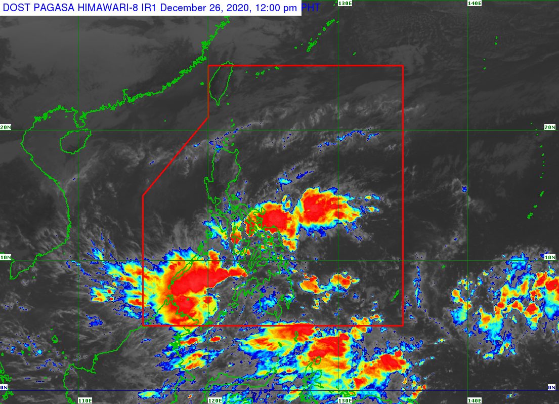 PAGASA warns of rain from 2 low pressure areas