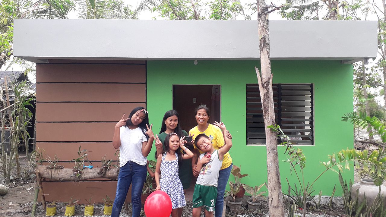 Family in typhoon-hit Bicol town gets new home through bayanihan spirit