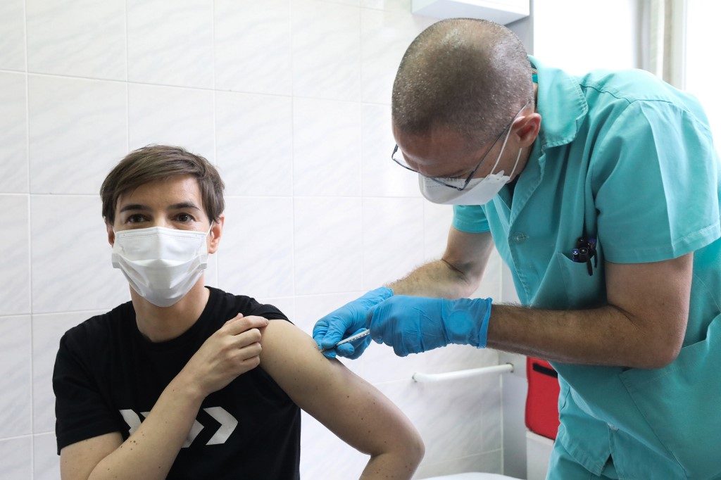 Serbian PM starts country’s COVID-19 vaccination