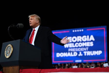 Trump launches into new litany of baseless claims in Georgia rally
