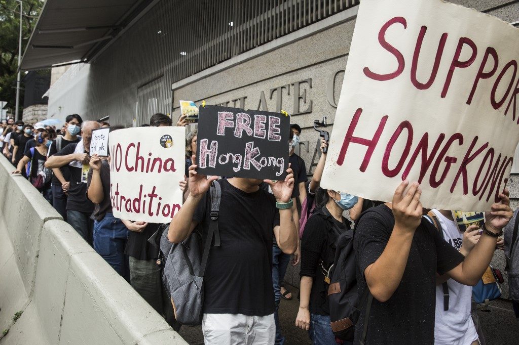8 Hong Kong activists arrested over security law protest