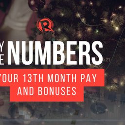 By The Numbers: Your 13th month pay and bonuses