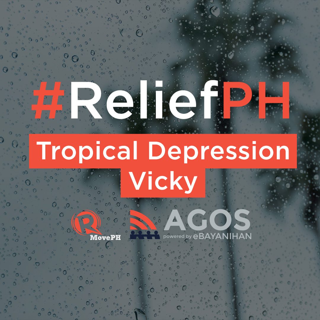 #ReliefPH: Help communities affected by Tropical Depression Vicky