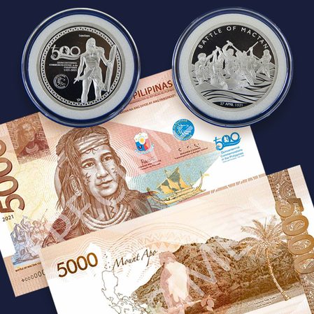 LOOK: The P5,000 commemorative Lapu-Lapu banknote, medal