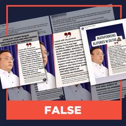 FALSE: Roque says poor have no right to be choosy over vaccine