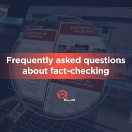 FAQs: Fact-checking to stop disinformation online