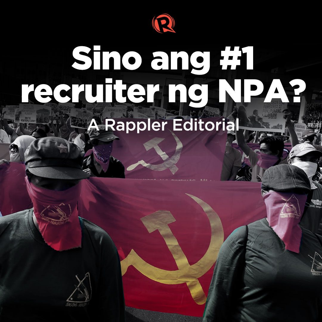 [VIDEO EDITORIAL] Sino ang #1 recruiter ng NPA?