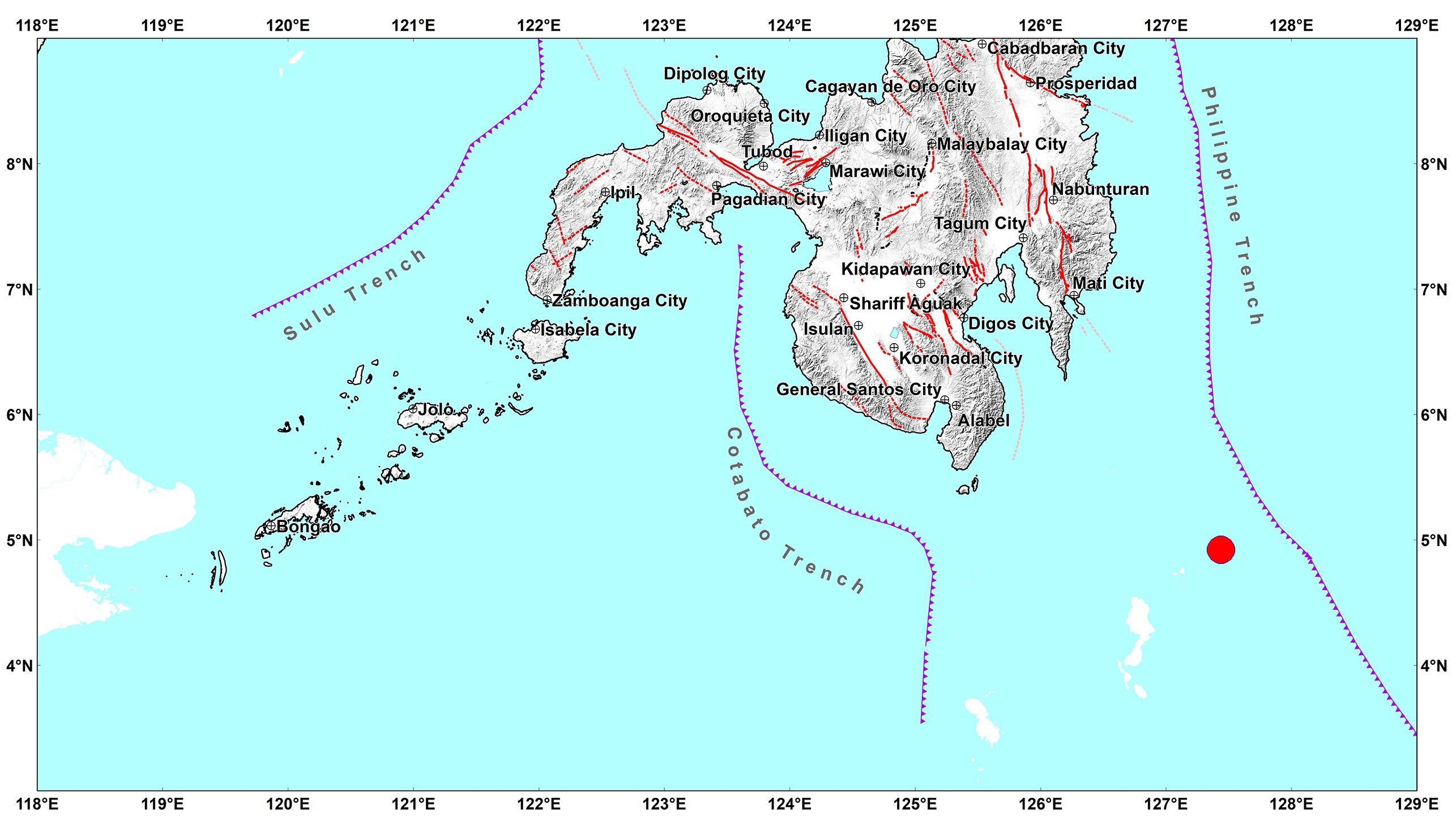 Magnitude 7.1 earthquake hits sea off Davao Occidental