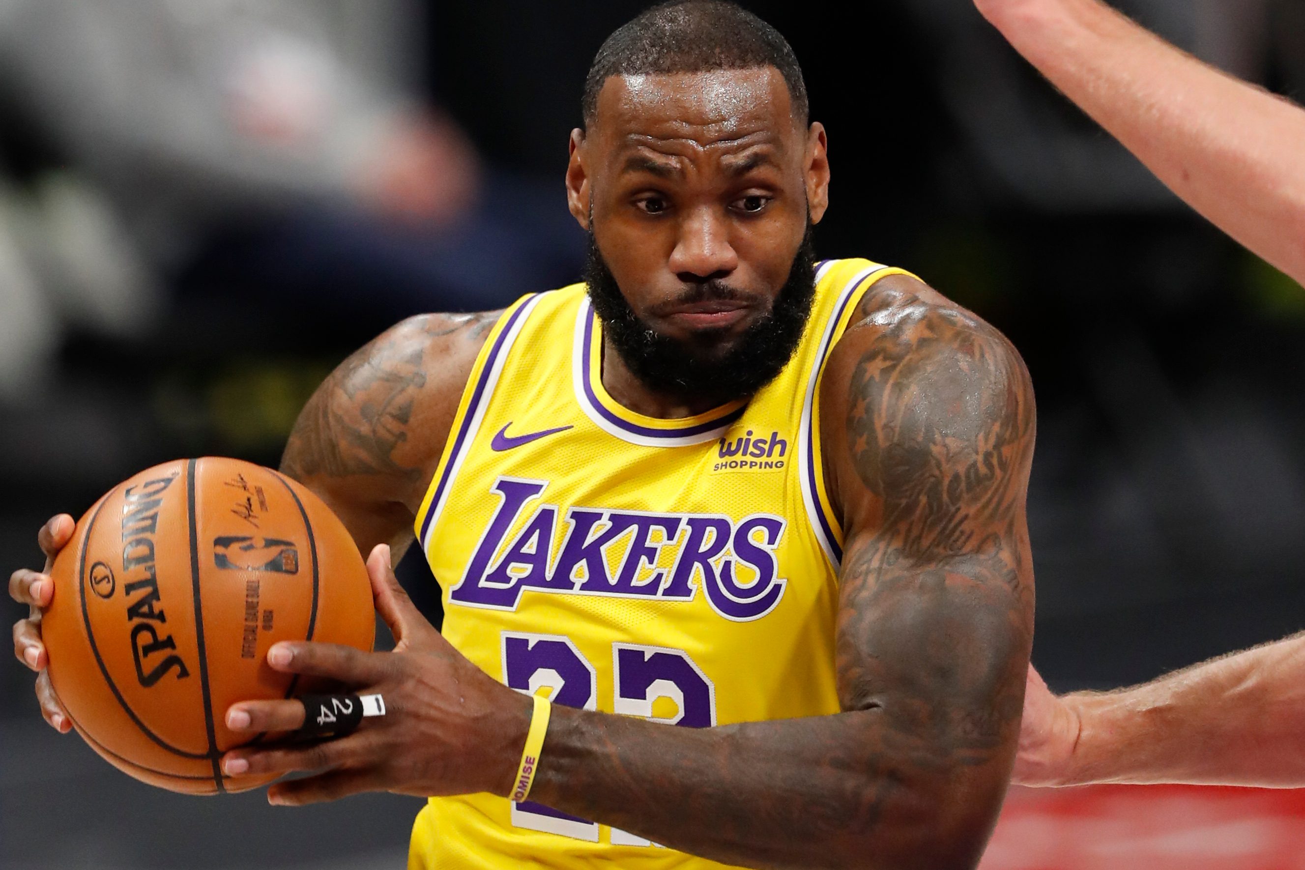‘Courtside Karen was MAD’: LeBron James responds to hecklers in Atlanta row