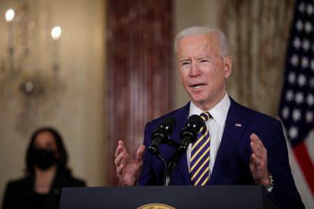 ‘America is back’: Biden touts muscular foreign policy in first diplomatic speech