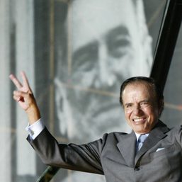 Flamboyant former Argentine leader Menem dies at age 90