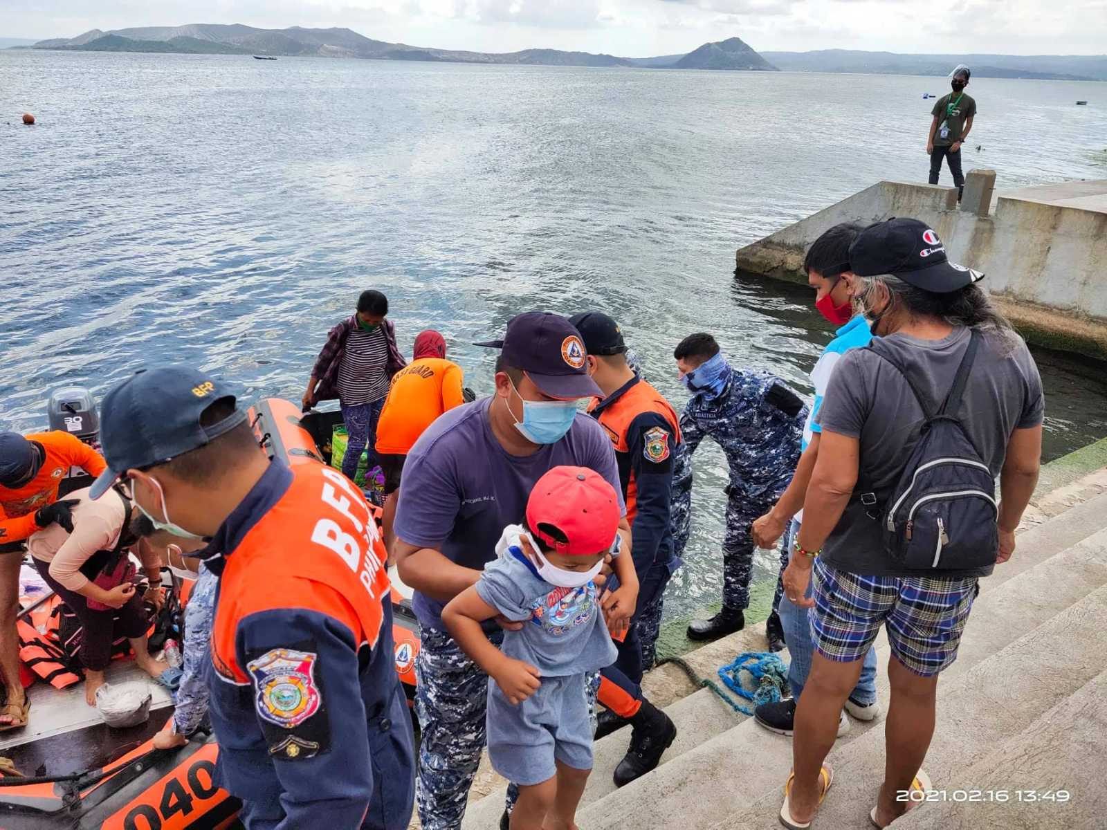 Dozens evacuated from Taal Volcano Island in Batangas