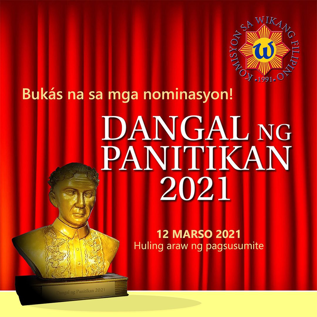 Nominasyon para sa Dangal ng Panitikan 2021 bukás na