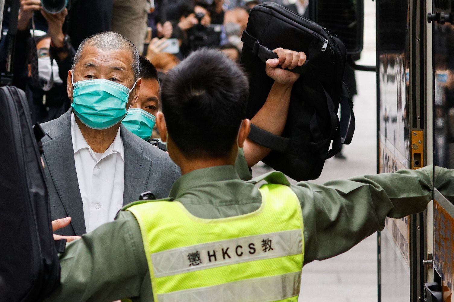 Hong Kong freezes listed shares of media tycoon Lai under security law