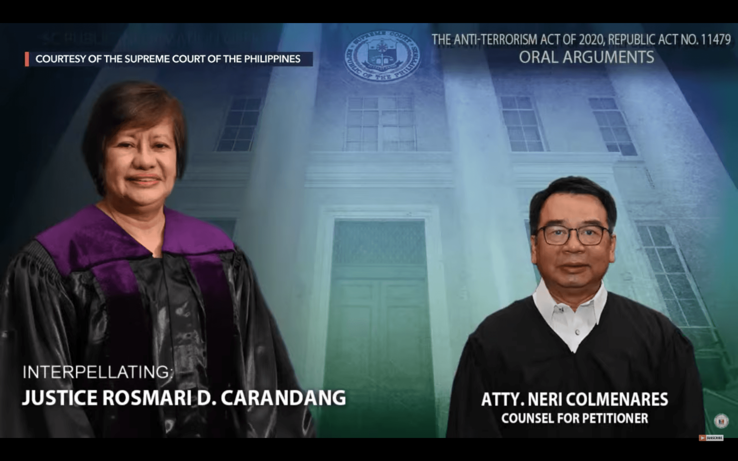 Justice Carandang: ‘Can terrorism be prevented without surveillance?’