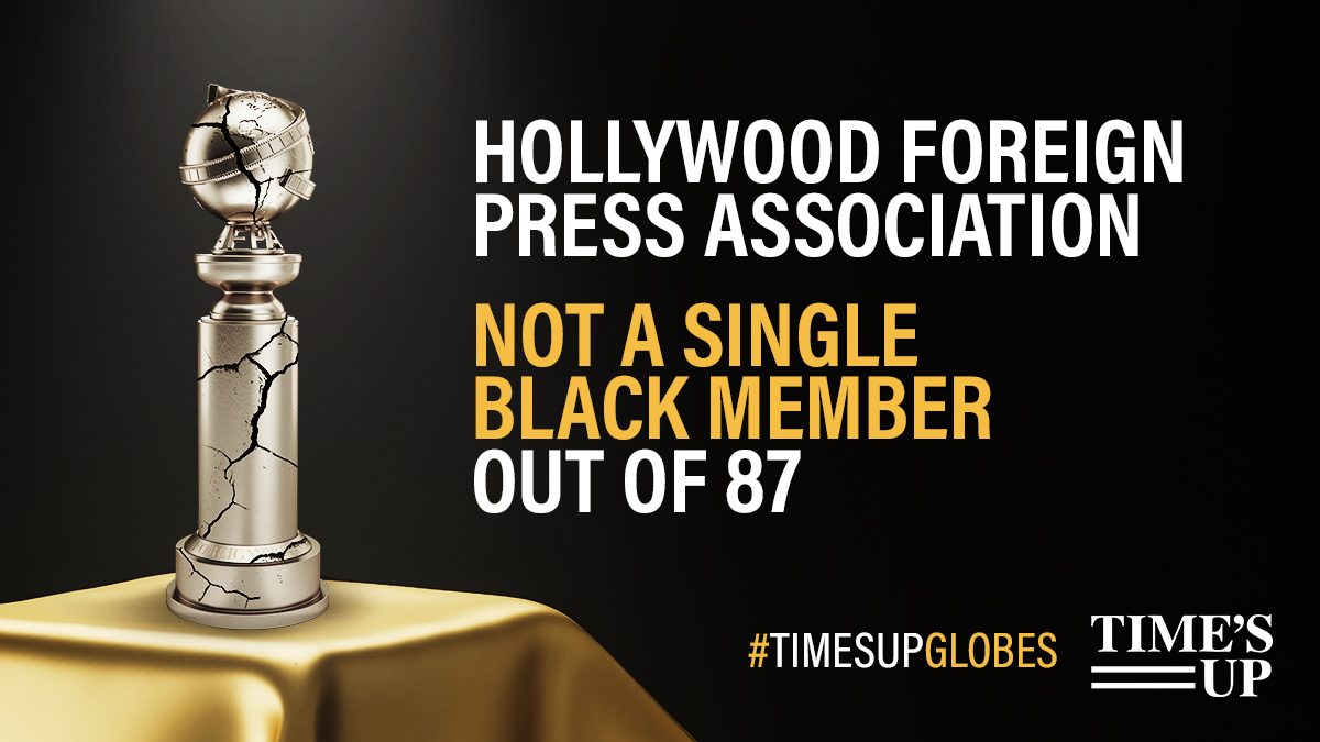 Time’s Up criticizes lack of Black members among Golden Globes voters