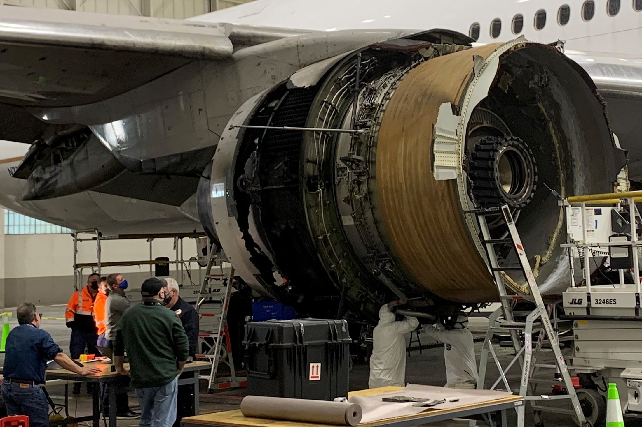 Damage to United Boeing 777 engine consistent with metal fatigue