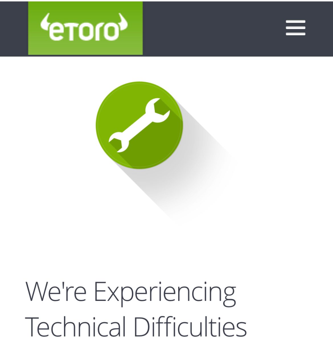 eToro suffers outage as crypto, global equities turn volatile